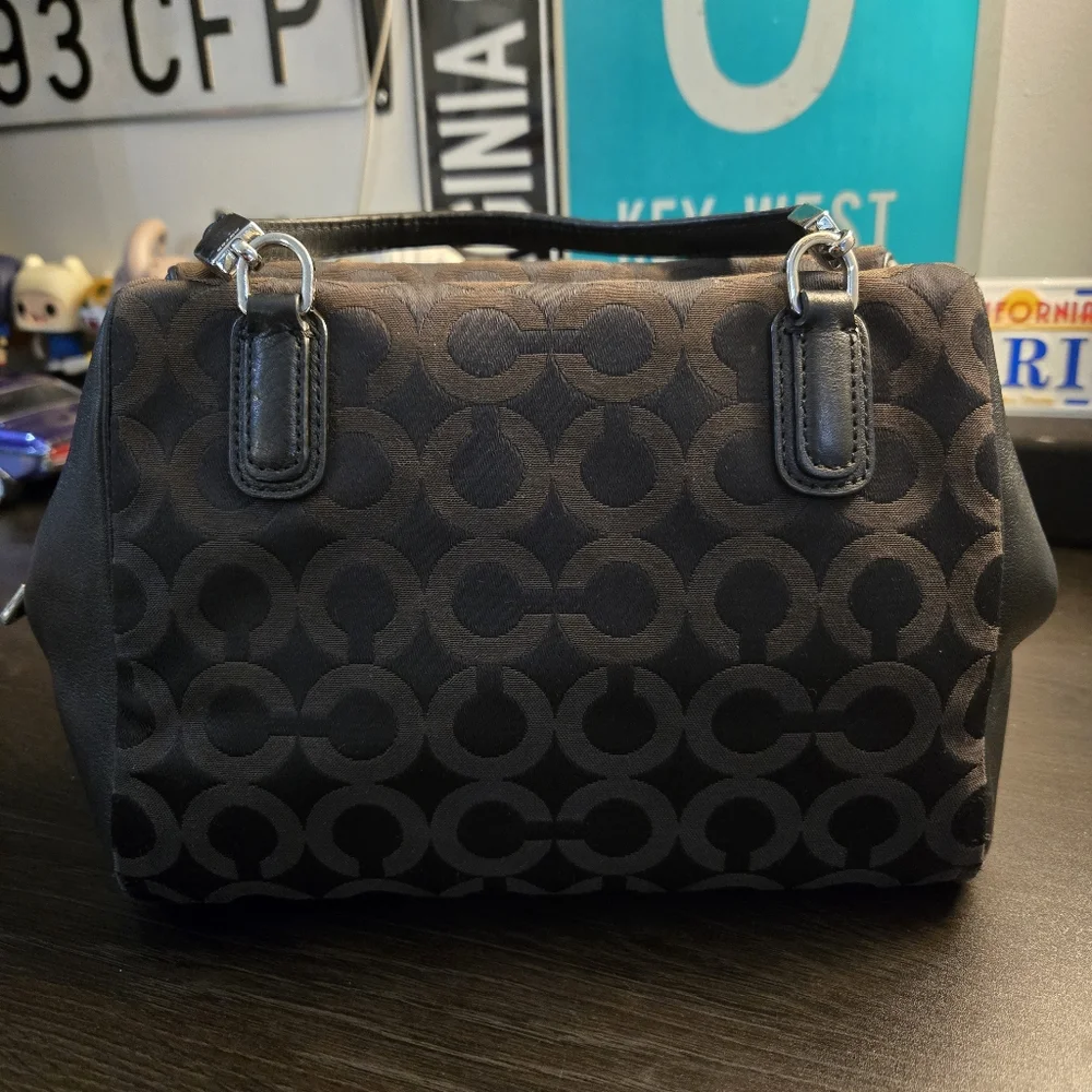 Coach Madison Op Art Sateen Mini Satchel - Picture 13 of 15